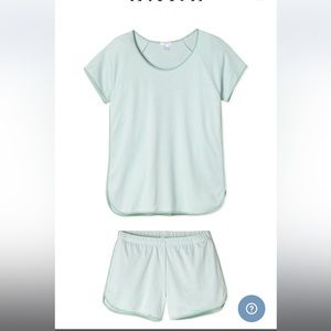 LAKE Pima Shorts Set in Parisian Green